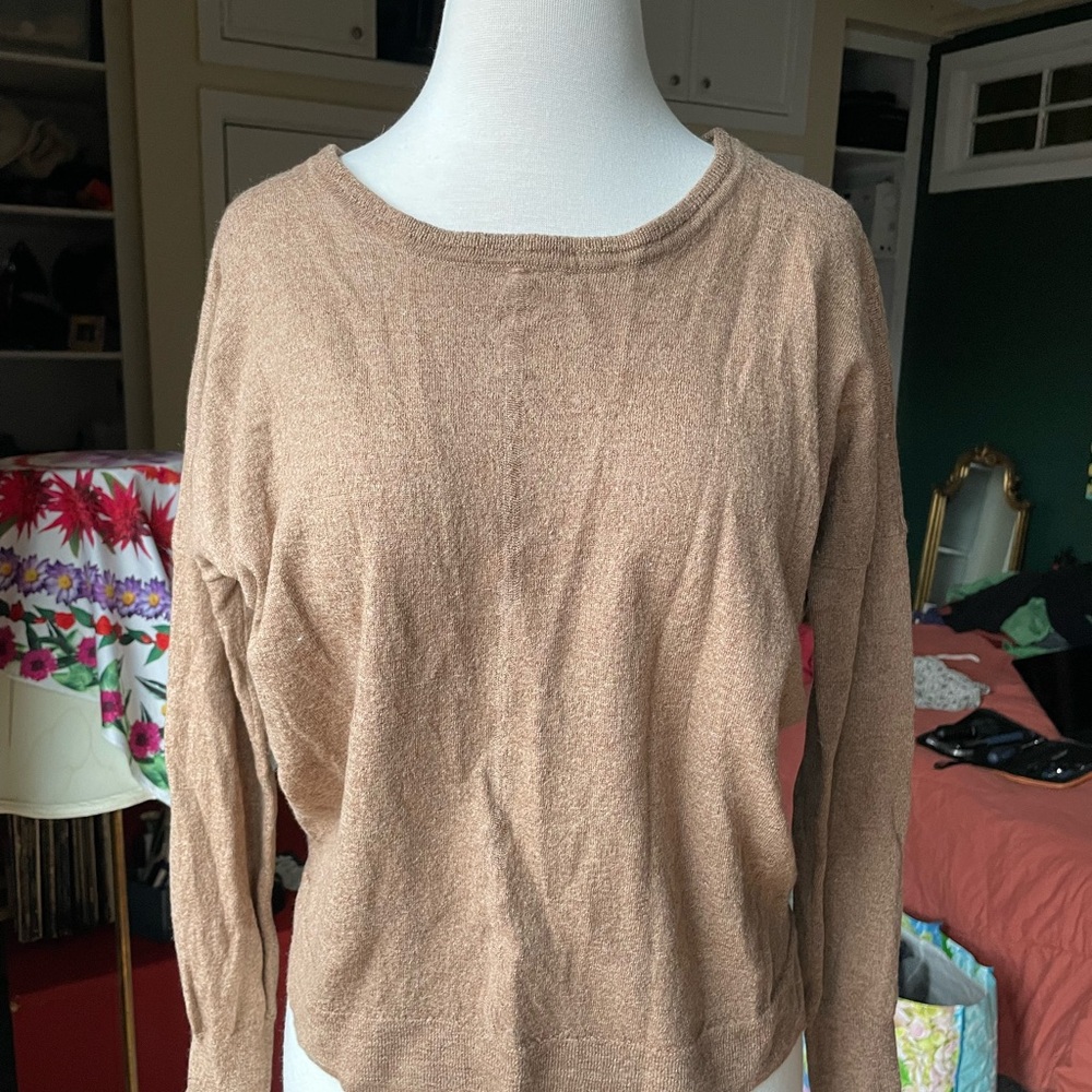Madewell Women's Brown Crew Neck Sweater